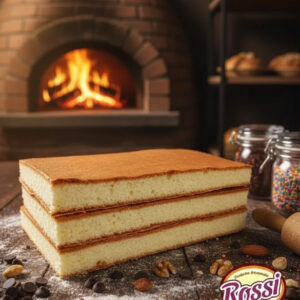 Bizcochuelo 3 Capas Chico Rectangular Vainilla 1 kg