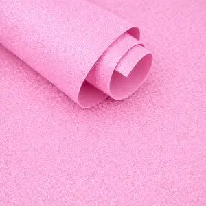 Goma Eva Glitter Rosa Pastel Paquetes de 10 unidades