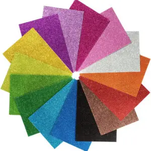 Goma Eva Glitter Azul Oscuro Paquetes de 10 unidades