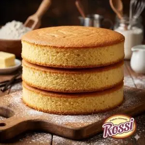 Bizcochuelo 3 Capas Chico Redondo Vainilla 1 kg